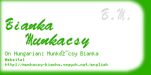 bianka munkacsy business card